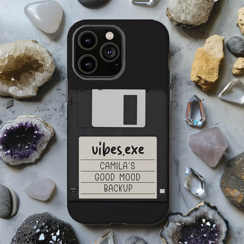 Personalized Emotional Backup Floppy Disk iPhone Case